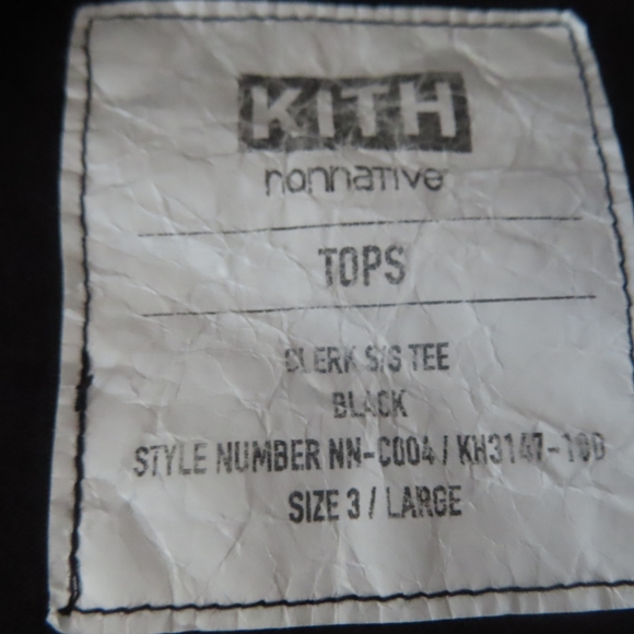 KITH x Nonnative Box Logo Clerk S/S Tee Size L - black Rare Collab T-shirt - Picture 5 of 6